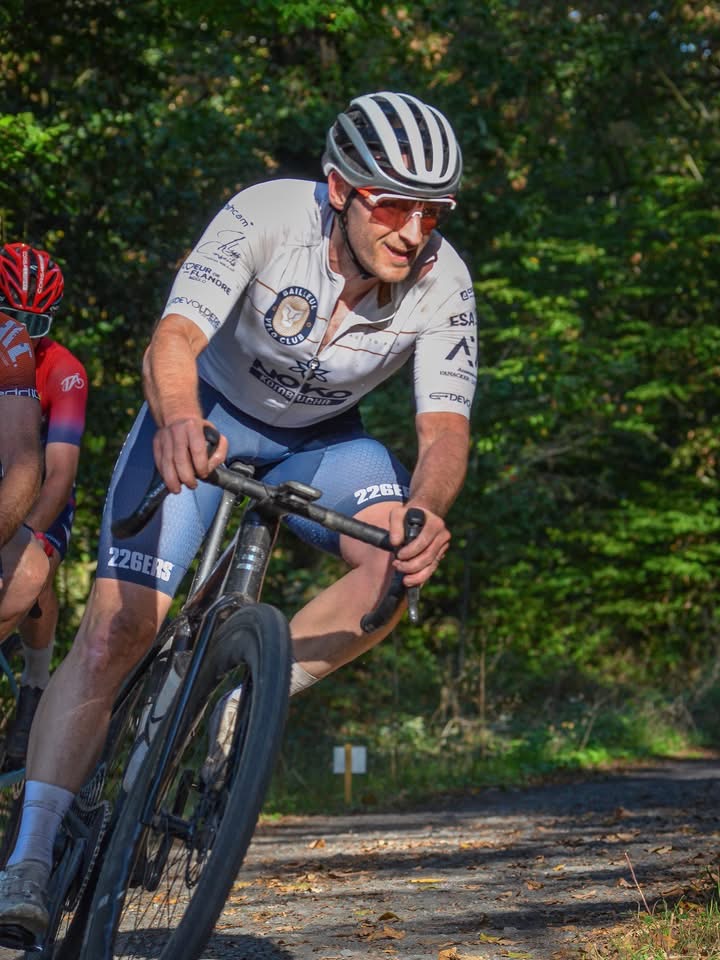 Championnat du Nord de gravel à Attiches, coureurs du Bailleul Vélo Club