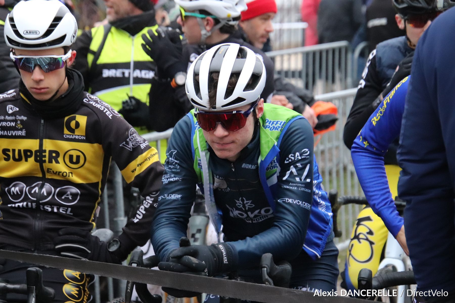 Ligne de départ d'un cyclo-cross